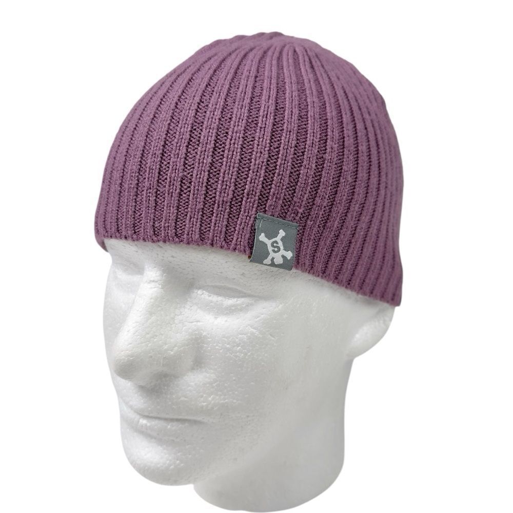 Stussy Skullcap Beanie Purple S/M Vintage Y2K